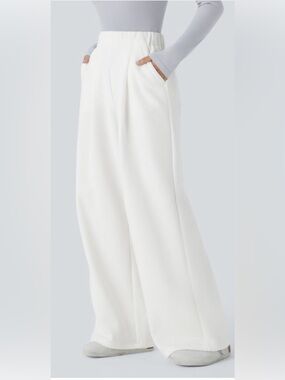 Halara Flex DayStretch High Waisted Wide Leg Work Pants White Women’s XL